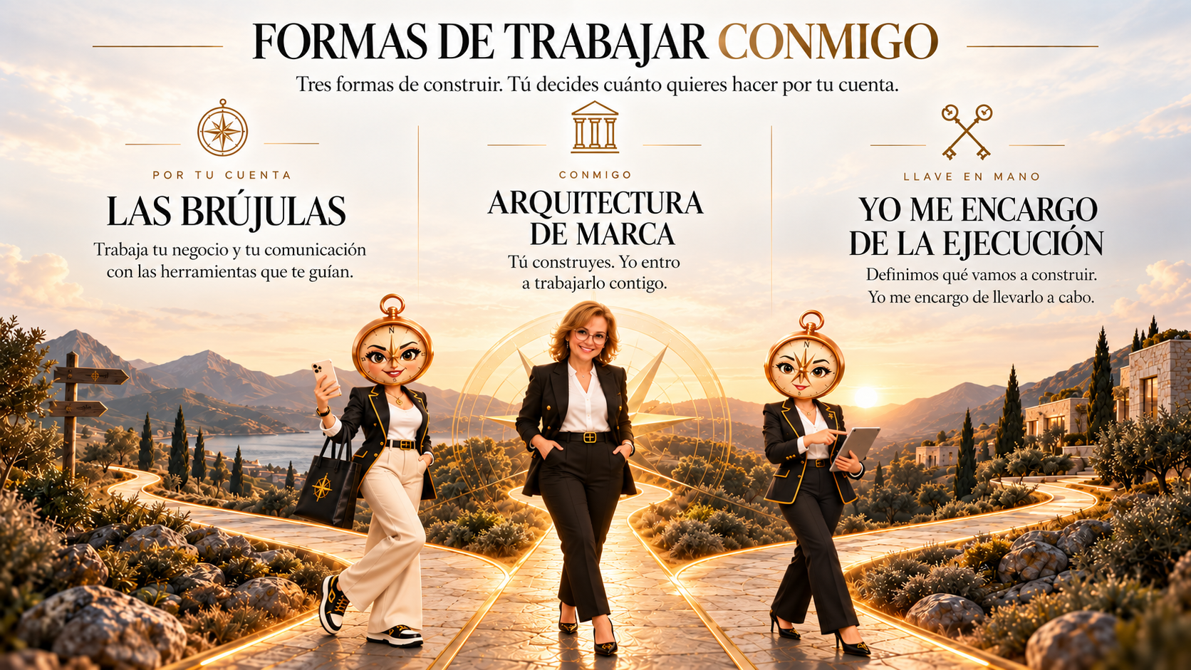 Tres formas de trabajar con Merxe López: por tu cuenta, conmigo o llave en mano